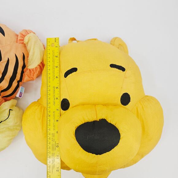 Vintage Pooh and Tigger Head Play By Play Puffalump Plush Pillows 15” - Picture 3 of 13